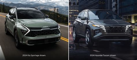 Kia Sportage Vs Hyundai Tucson 2024 Dimensions