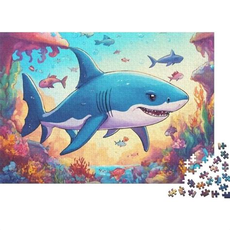 Puzzle Adulte Pieces Le Requin Puzzles Dessin Anim Puzzle