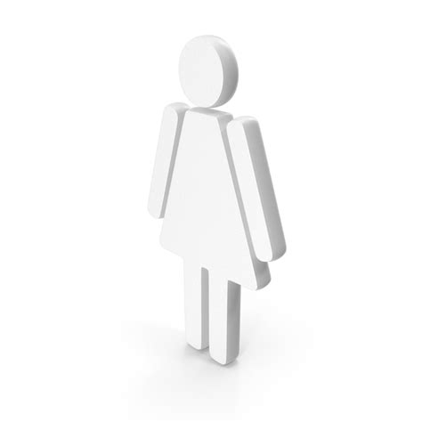 Ladies Toilet Symbol White 3D Object 2299401871 | Shutterstock