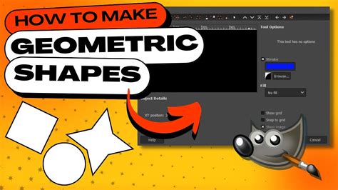 How To Draw Or Insert Geometric Shapes In Gimp Youtube