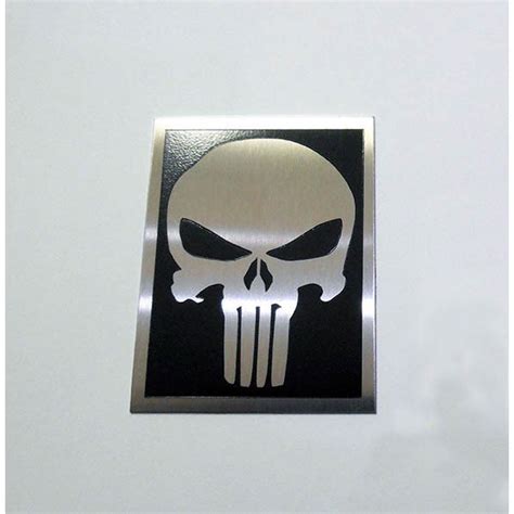 Emblema The Punisher Caveira Rock Skull Justiceiro Black Shopee Brasil