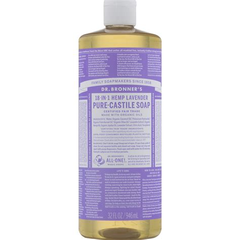 Dr Bronners Lavender Pure Castile Liquid Soap 946ml Shopee Philippines