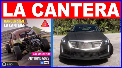 Forza Horizon La Cantera Danger Sign Car Restriction Anything Goes