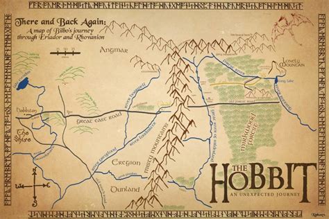 The Hobbit World Map