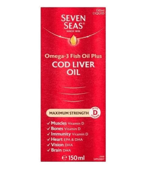 Seven Seas Pure Cod Liver Oil Extra High Strength Ml Walmart