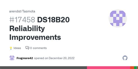 DS18B20 Reliability Improvements · arendst Tasmota · Discussion #17458 ...