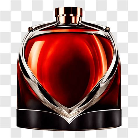 Download Luxurious Red Perfume Bottle On A Stylish Black Background Png Online Creative Fabrica