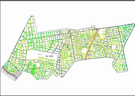 Mapa San Isidro En Autocad Descargar Cad Gratis Mb Bibliocad