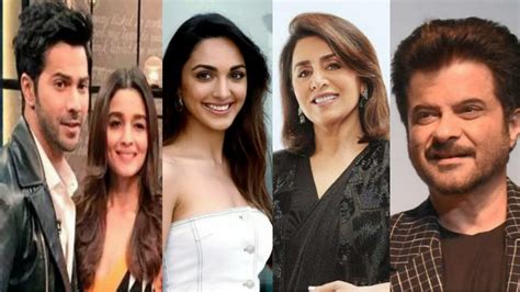 From Varun Dhawan To Kiara Advani Neetu And Anil Kapoor Alia Bhatt