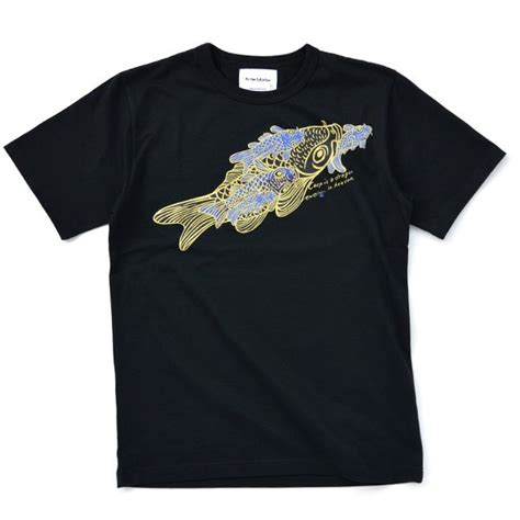 Blue Carp Tee〈blk〉｜ki Yan Stuzio Online