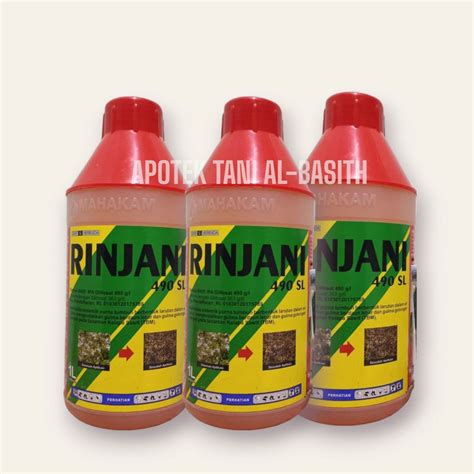 Herbisida Obat Rumput Rinjani Sl Liter Basmi Tuntas Rumput Dan