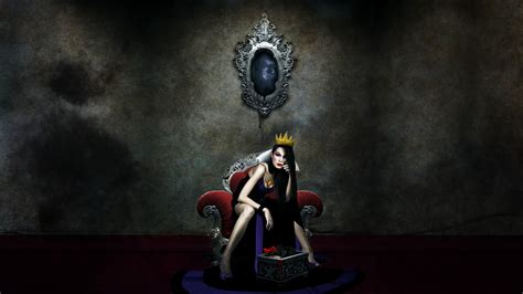 Queen Royalty Dark Fantasy Dark Hair Crown Necklace Snow White