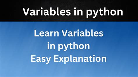 Variables In Python Variables In Python In Nepali Python For