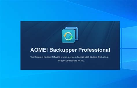 Protect Your PC Data Using AOMEI Backupper Professional