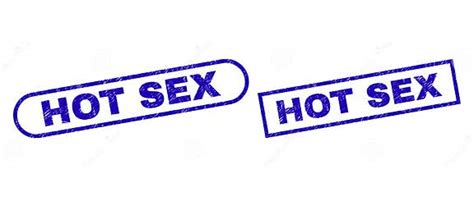 Hot Sex Blue Rectangle Stamp With Unclean Surface Stock Vector