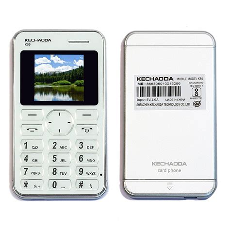 Kechaoda K55 1 44 Inch QQVGA Display Slim Card Size GSM Single SIM