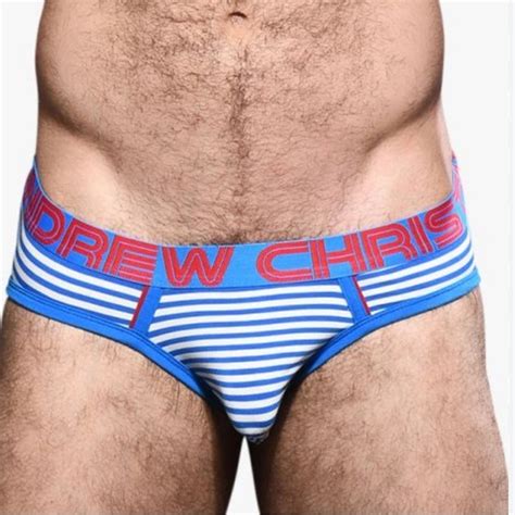 Andrew Christian Underwear Socks Hampton Stripe Brief W Almost Naked Sz M Poshmark
