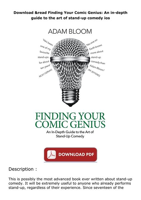 Download & read Finding Your Comic Genius: An in-depth guide to the art
