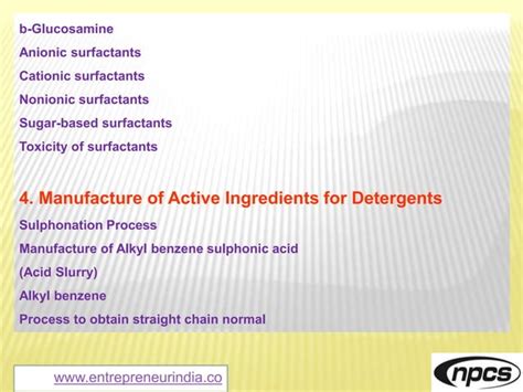 How To Manufacture Detergents Powder Active Ingredients For Detergents Surfactant Formulation