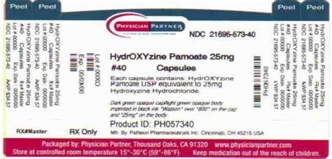 Hydroxyzine Pamoate Information, Side Effects, Warnings and Recalls