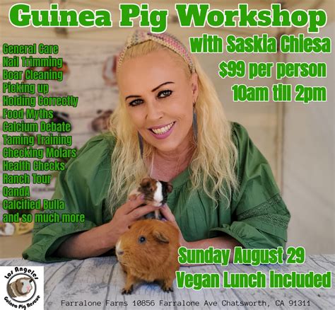 Workshops with Saskia - Los Angeles Guinea Pig Rescue