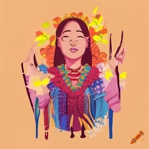 Illustration Promoting Peace And Social Justice In Filipino Native Languages On Craiyon