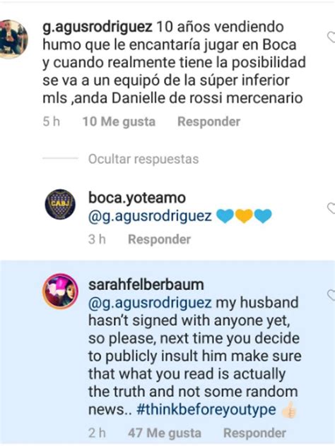 Los Mensajes De La Mujer De De Rossi Que Ilusionan A Los Hinchas De Boca Infobae