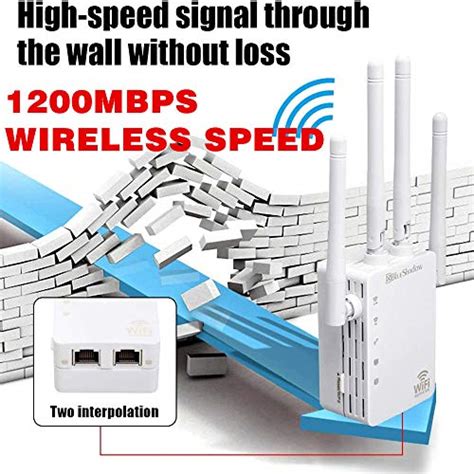 Wifi Range Extender 1200mbps Wireless Signal Repeater Booster Dual