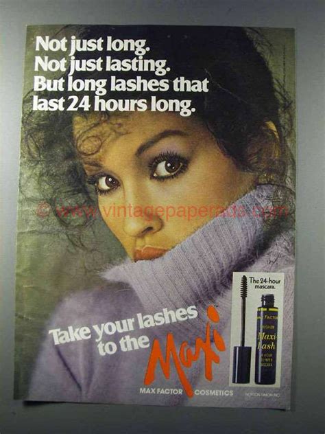 1981 Max Factor Ad Maxi Lash Mascara