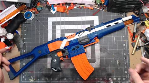 Nerf Mod Elite Ak Modified Stryfe For Sale Youtube