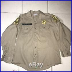 Vintage 1960’s Sheriff Shirt Los Angeles County Sheriff’s Dept Uniform ...