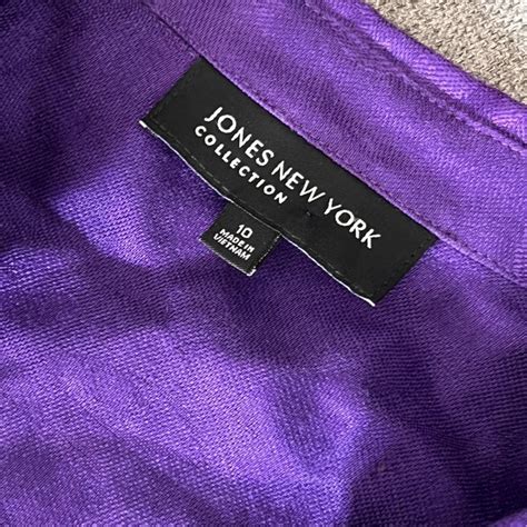 Jones New York Purple Button Up — It Has A Subtle Depop