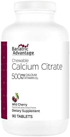 Bariatric Advantage Calcium Citrate Chewable Mg Wild Cherry