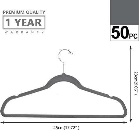 Premium Velvet Hangers (Pack of 50) Heavyduty - Non Slip - Velvet Suit ...