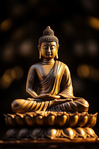 Premium AI Image | bronze statue Siddhartha Gautama generative ai