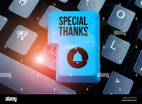 Sign Displaying Special Thanks Business Overview Expression Of