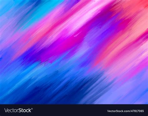 Abstract hand painted brush strokes background Vector Image