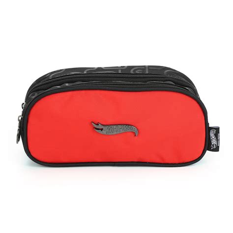 Estojo Escolar Duplo Juvenil Hot Wheels Lika Bijuterias