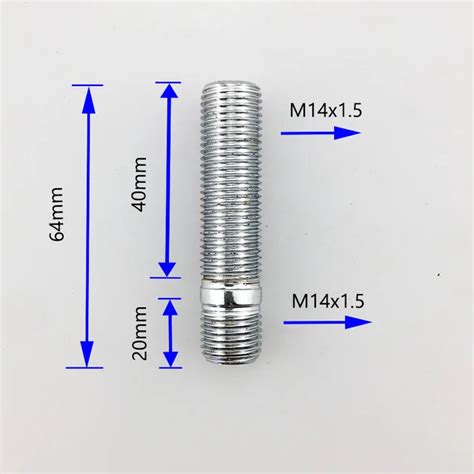 20 Pcs Set Extended Wheel Studs Conversion Tall Lug Bolts Screw