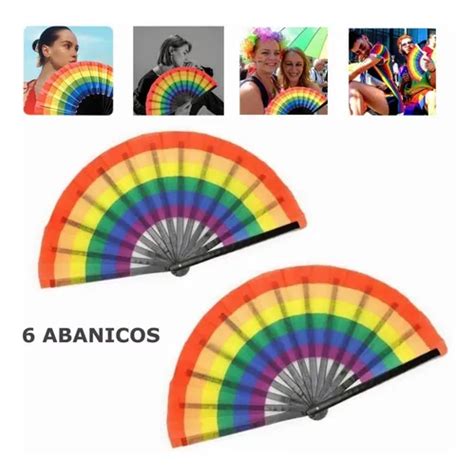 Lgbt Abanico Grande Pericon Gay Pride Lgbt 6 Pzas Meses sin interés