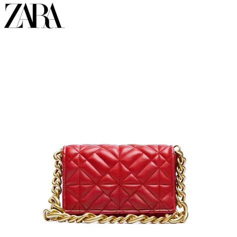 Zara Beautylife Bolsa De Couro Feminina Al A De Metal Tamanho