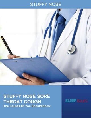 Stuffy nose sore throat cough | PDF