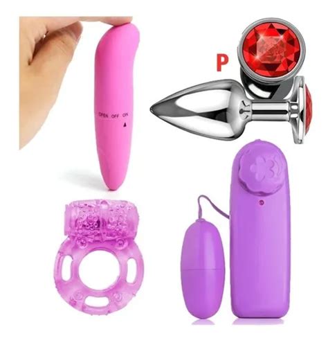 Plug Anal Vibrador Tipo Bala Punto G Y Anillo Para Pene Mercadolibre