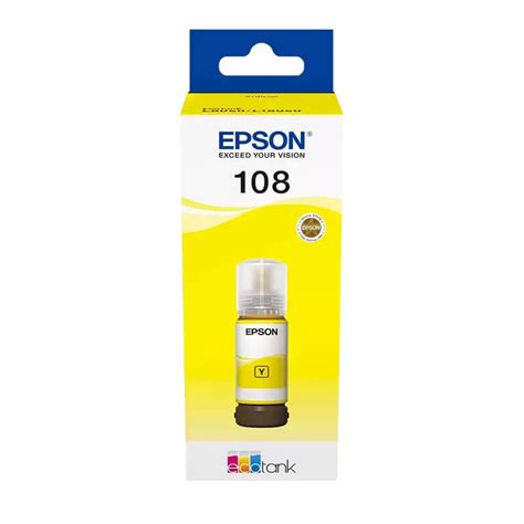 Bouteille D Encre Epson 108 Yellow EcoTank 70ml