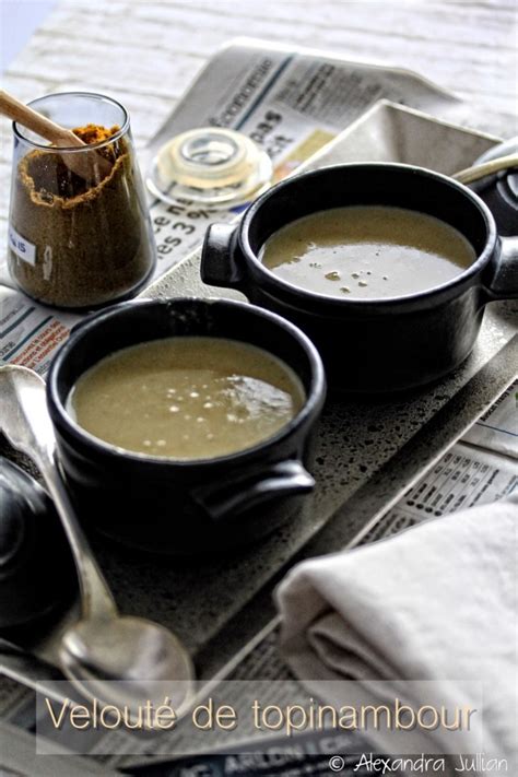 Velouté de topinambours au curry Marrons Glacés