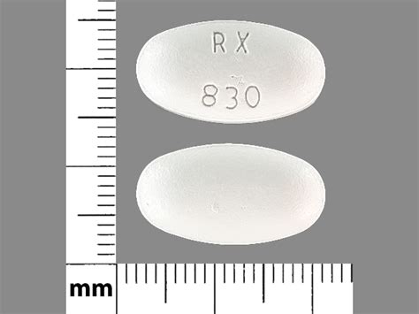 Pill Finder Rx White Elliptical Oval Medicine