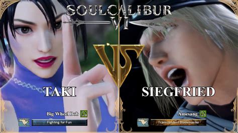 SoulCalibur VI Big Wheel Bob Taki VS Amesang Siegfried Xbox One