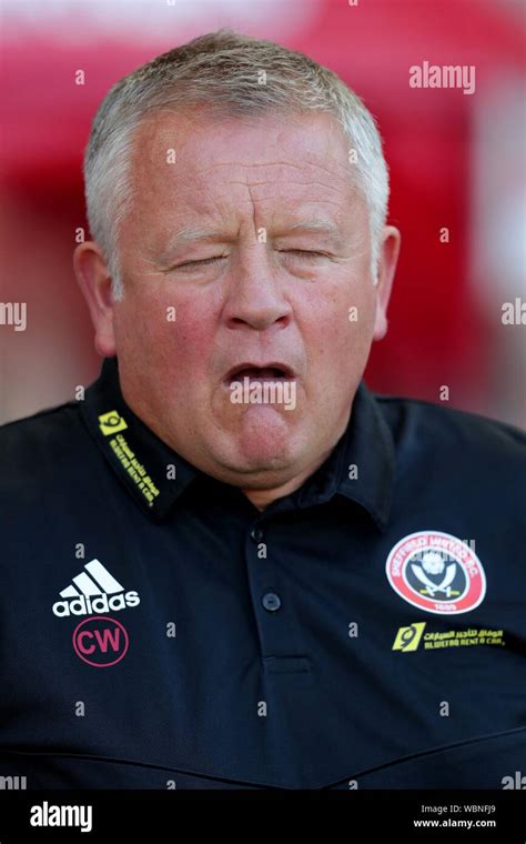 CHRIS WILDER, SHEFFIELD UNITED FC MANAGER, 2019 Stock Photo - Alamy