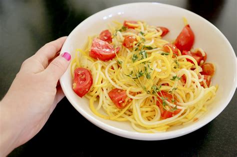 Summer Squash And Cherry Tomato Pasta Popsugar Food