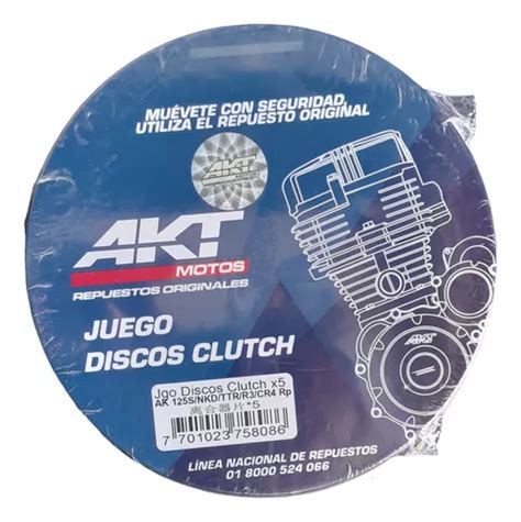 Discos Clutch Akt Cr R Ttr Nkd Akt Cuotas Sin Inter S